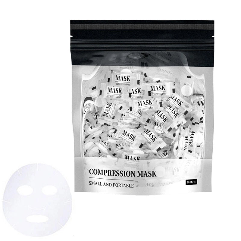 100pcs Compressed Mask Beauty Tools Skin Face Care DIY Facial Mask for Beauty Salon