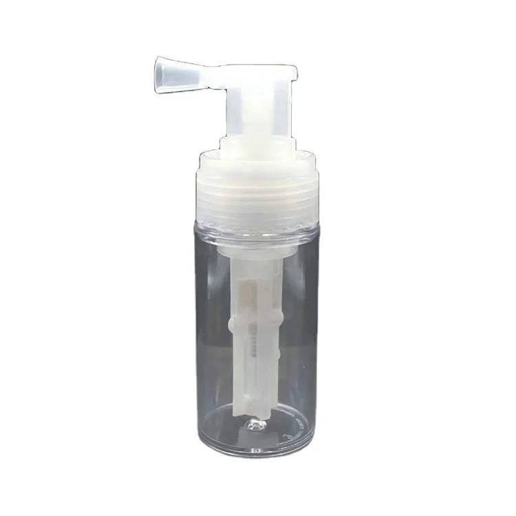 110ml Transparent AS Material Plastic Empty Bottle Container Bulk Baby Talcum Powder Bottle for Feet
