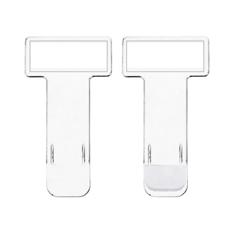 Self Adhesive Car Windshield Parking Tickets Holder Transparent Plastic Accessories Clips