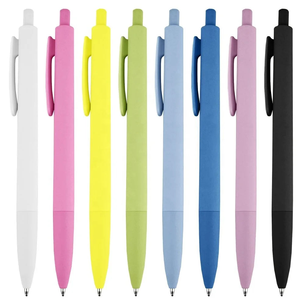 New Arrival Premium Quality Click Action Pen with Rubberized Soft-touch Barrel Good with Customized Logo Promotional Gift PP1