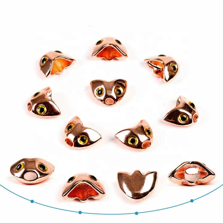 Steel Fly Fishing Skull Fly Tying Skull Artificial Soft Bait 12x8mm