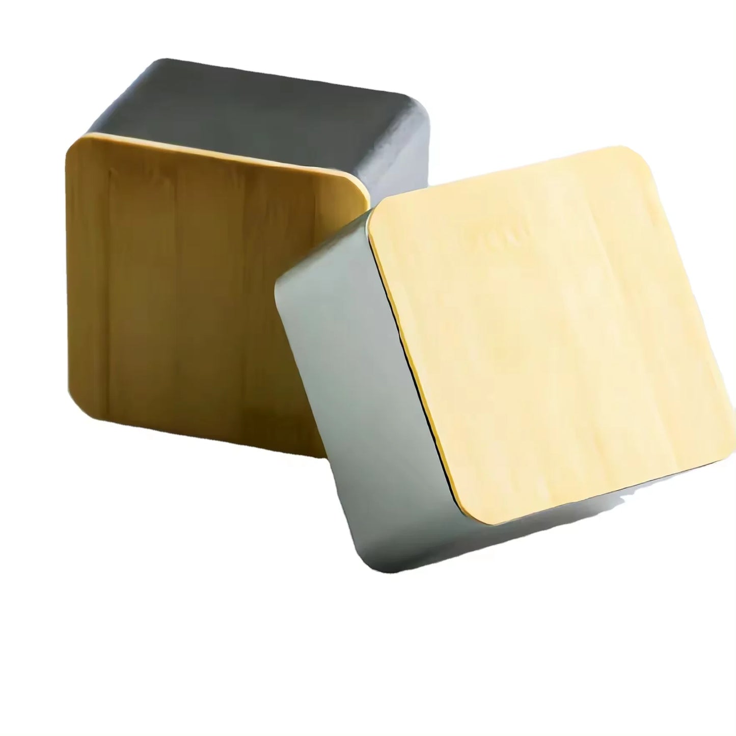 RTS 13*8*5.8cm Empty Square Metal Tea Tins  With Bamboo Lid Empty Tin Can for Food Packaging