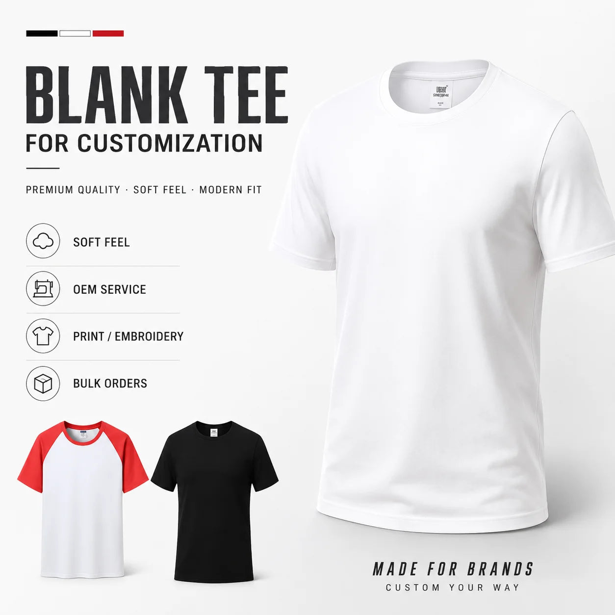 High Quality Cotton Custom T Shirt for Men Blank Various Types Printing Mens Tshirts Soft Breathable Casual Daily Top Wear