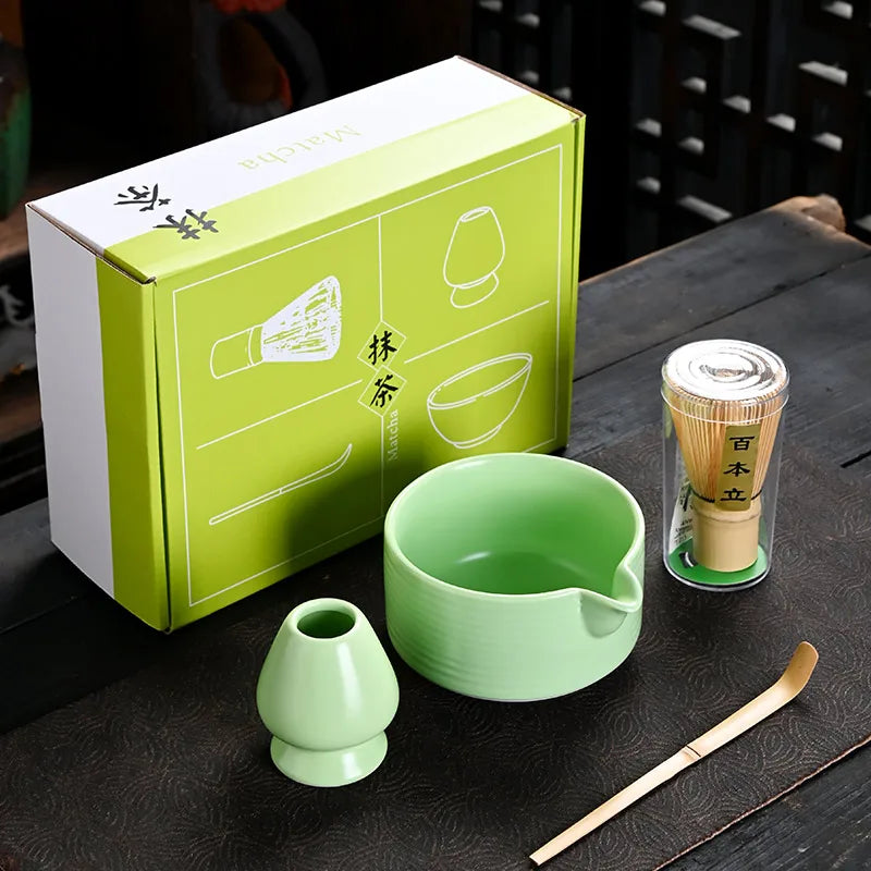 Handmade Eco Friendly Customized LOGO Safety Bamboo Ceremony Bamboo Matcha Whisk Set