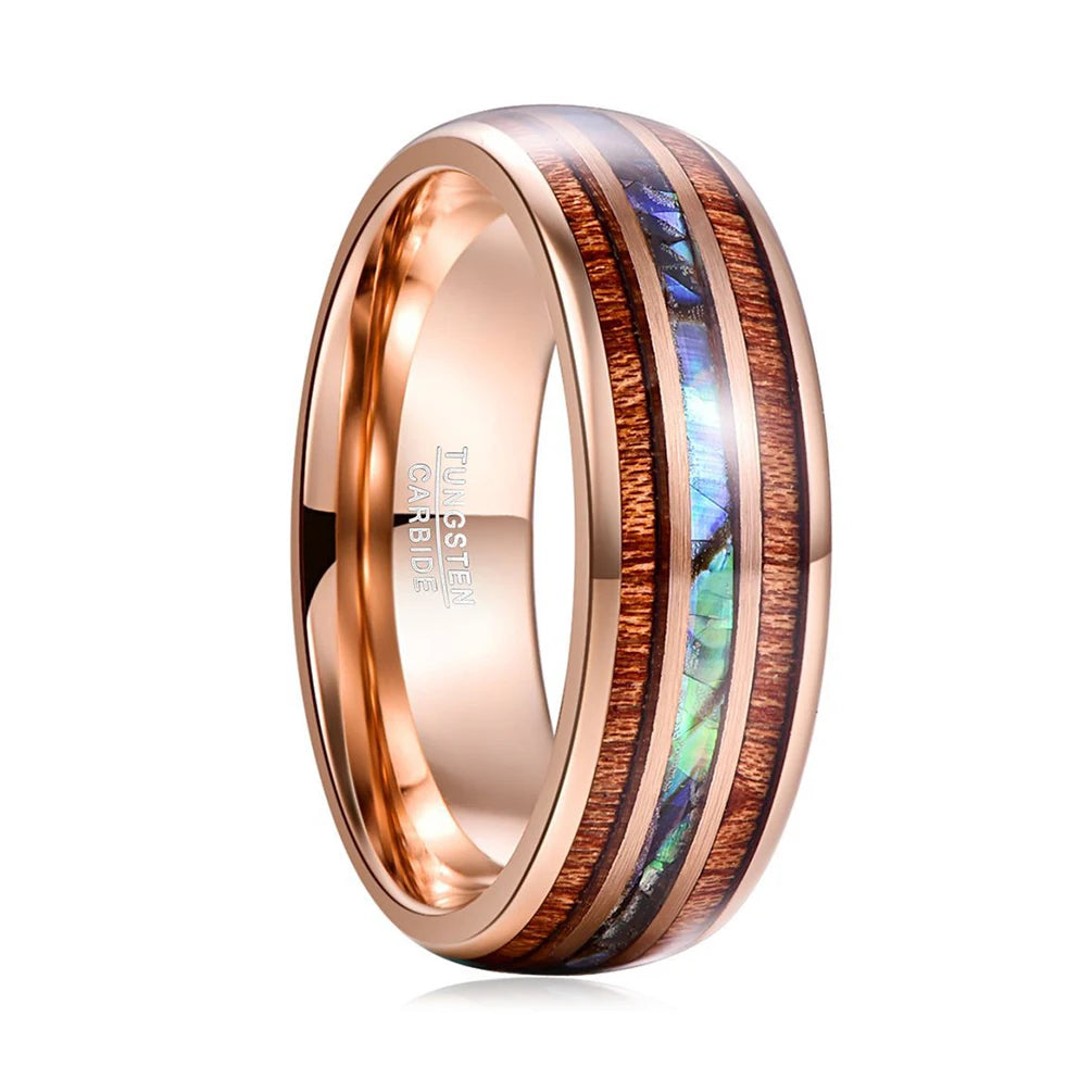 8MM Newest Design Alin Hammered Marriage Tungsten Carbide Mens Engagement Rings Jewelry for Couples Wedding