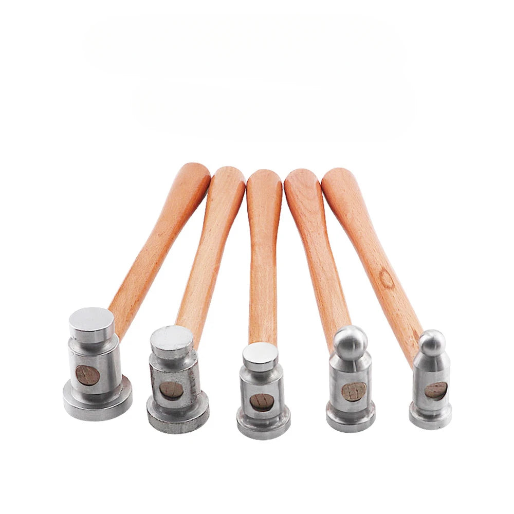 Wooden Handle Round Head Hammer for Household Use Solid Wood Handle Iron Flat Head Hammer Handmade Hammer Decoration Tool Ham