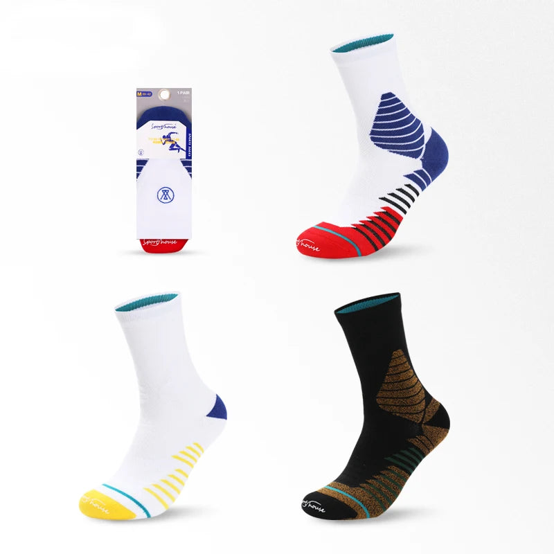 Crew Basketball Sock Manufacturers Breathable Compression Sport Sox Men Athletic Basketball Sock