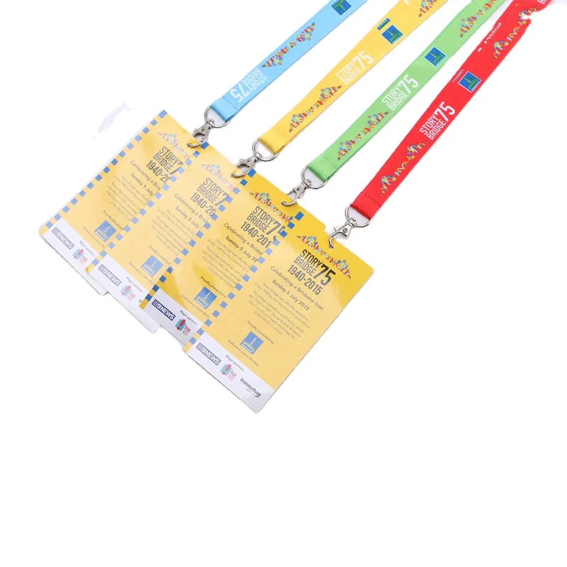 Fast Delivery Customized Polyester ID Card Holder Lanyard with Digital & Thermal Transfer Printing for Business Events