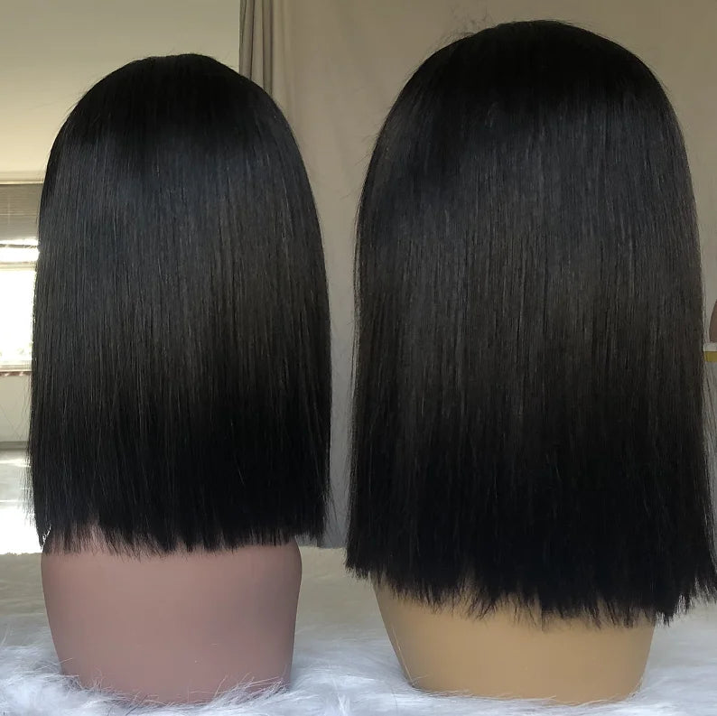 Wholesale Straight Bob Wigs Virgin Human Hair Lace Front Wigs Brazilian Swiss Lace Transparent