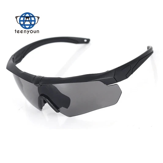 Teenyoun Outdoor Colorful Sports Bicycle Safety Glasses Anti-Scratch Shooting Tactical Goggles Road Cycling Eyewear Wholesale