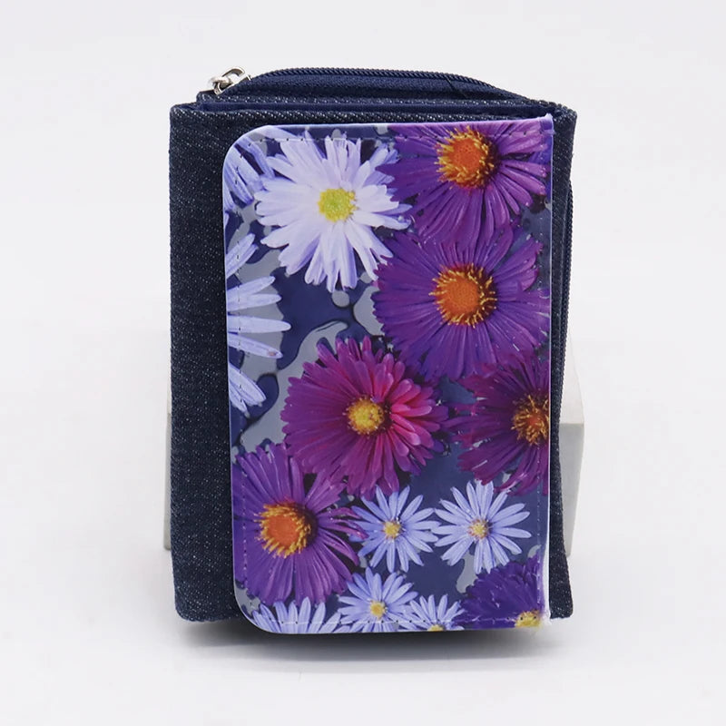Women's Travel Trifold Wallet Customized Logo Fashion Sublimation Cowboy Style Wallet
