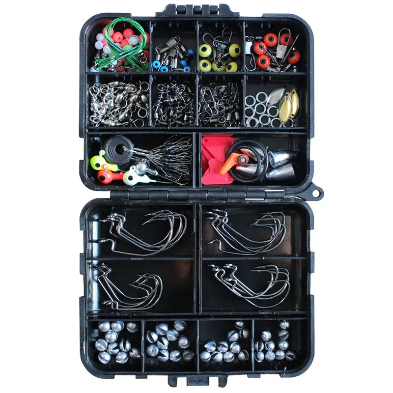 Hot Selling Combo Kit Stainless Steel Fishing Tackle Tools Accessories Lake River Stream Ocean Boat Fishing Made Carbon Plast