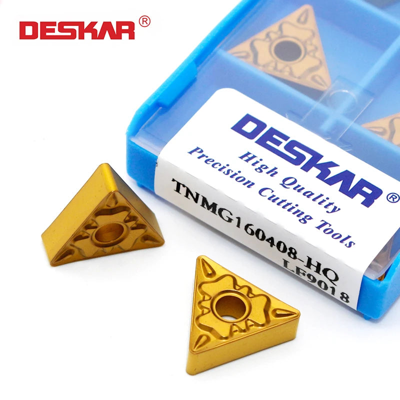 DESKAR CNC Lathe Sharp Cutting Tools Carbide Inserts for Machining TNMG160404 160408-HQ LF9018 OEM Customizable