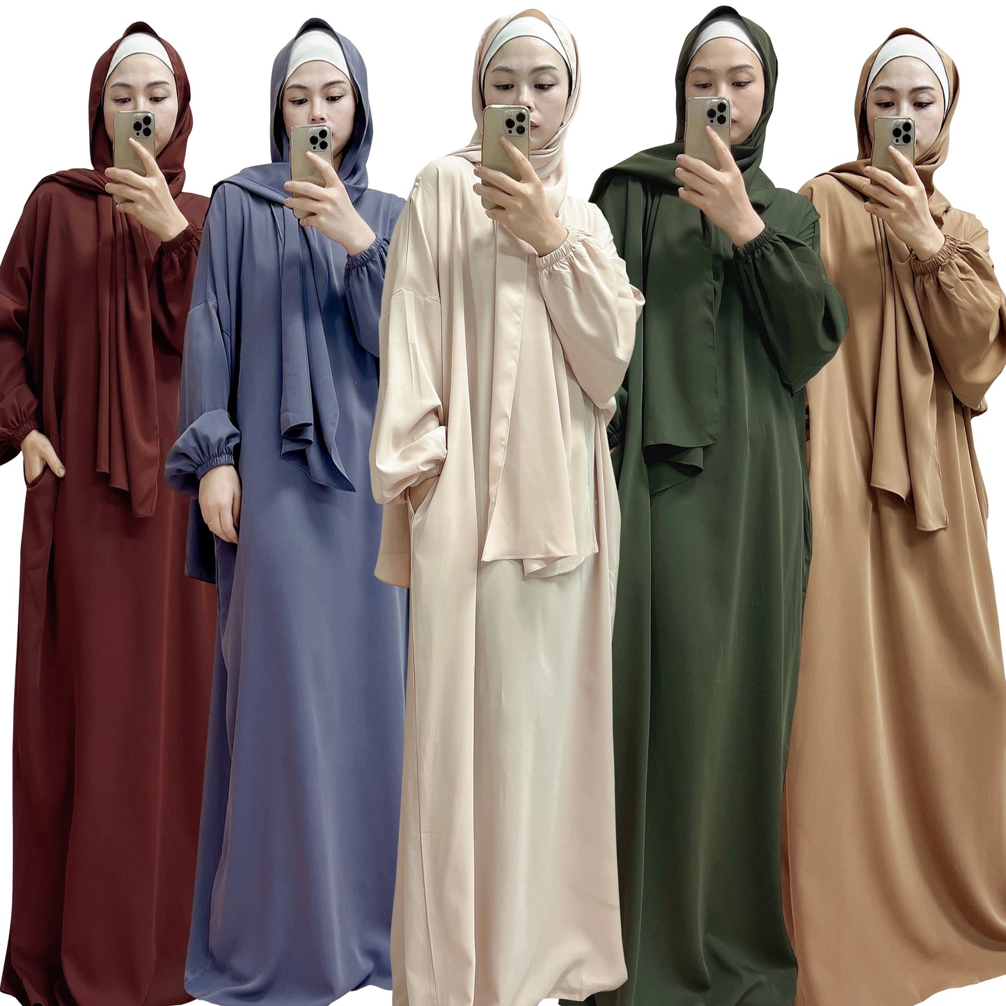 2023 Loriya Fashion Islamic Clothing  Abaya for Women Muslim Hoodie Prayer Abaya Wholesale Modern Fashion Islamic Jilbab Abay
