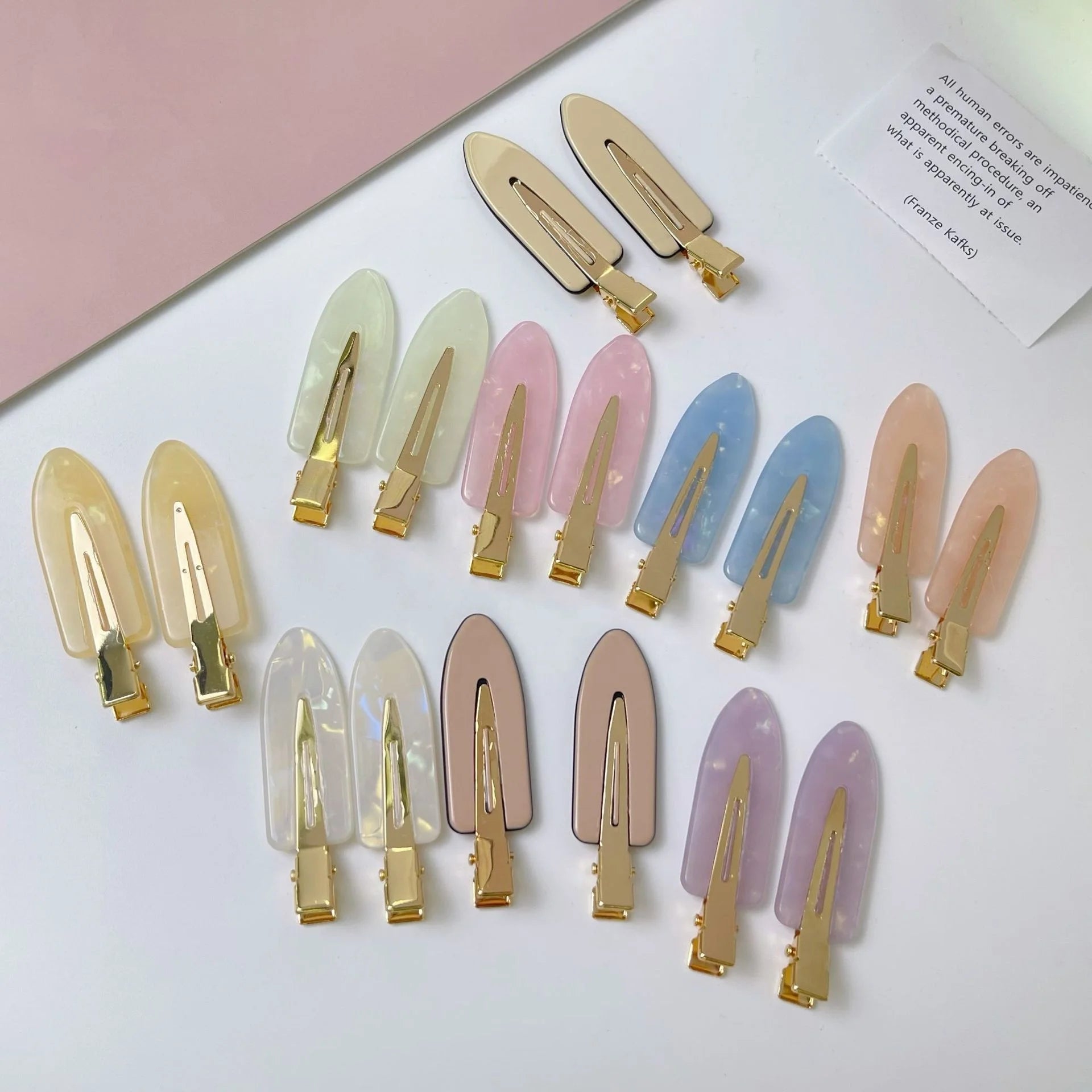 Wholesale Custom Flat Seamless Ins Make up Girls Creaseless Hairclips Hair Styling No Bend Crease Face Wash Hair Clips for Wo