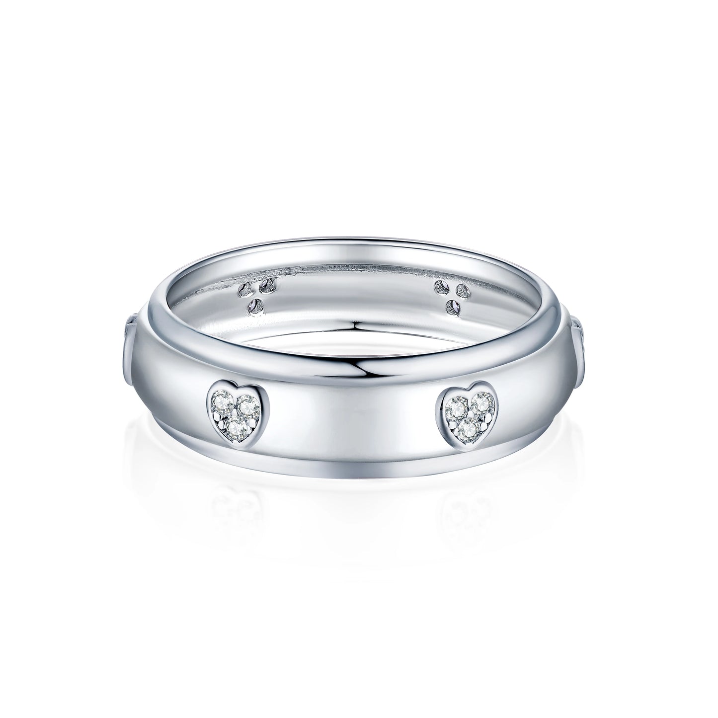 Fine Jewelry Women Jewelry Rings Couple Minimalist Sterling Silver 925 Personalized Original Diamond Wed Ring