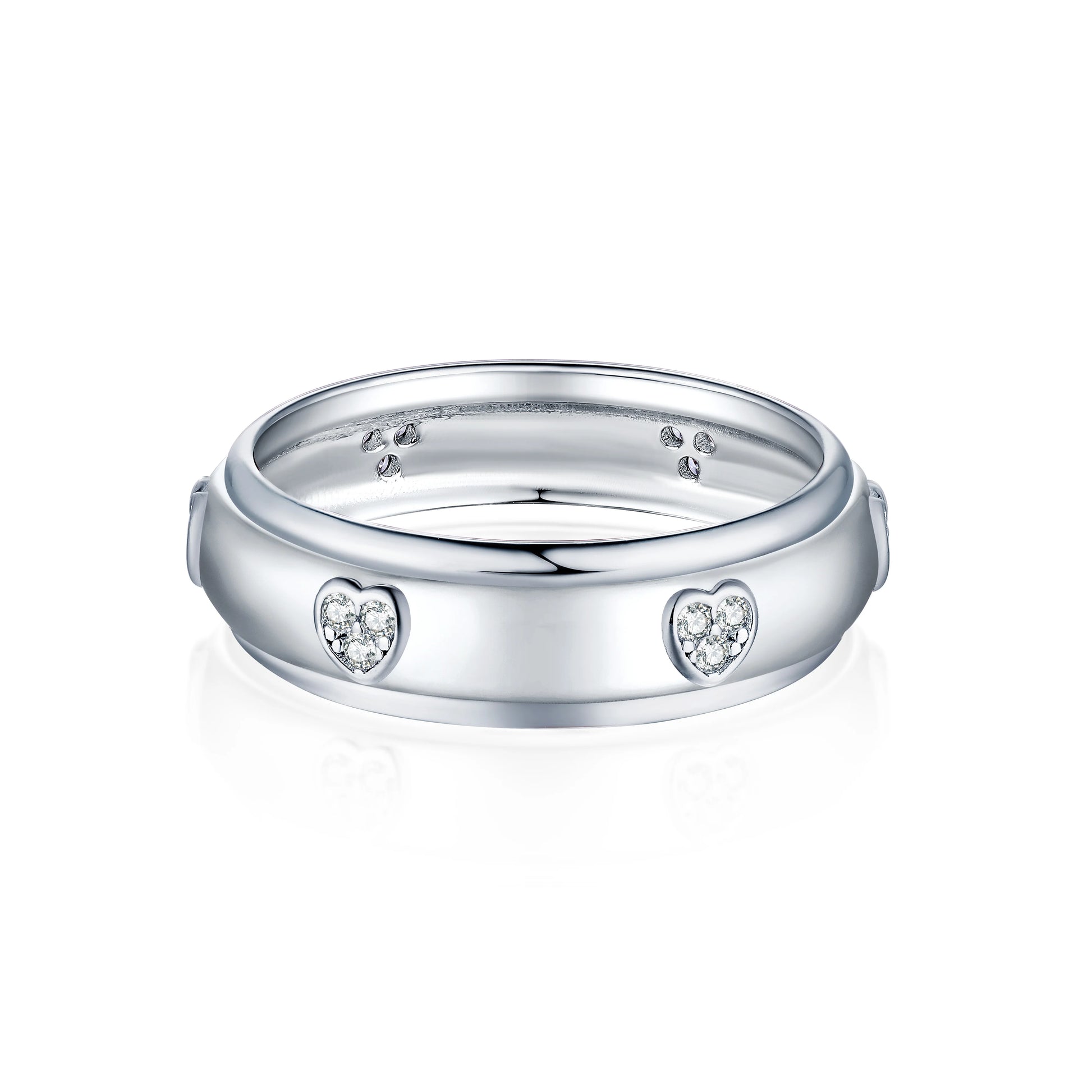 Fine Jewelry Women Jewelry Rings Couple Minimalist Sterling Silver 925 Personalized Original Diamond Wed Ring