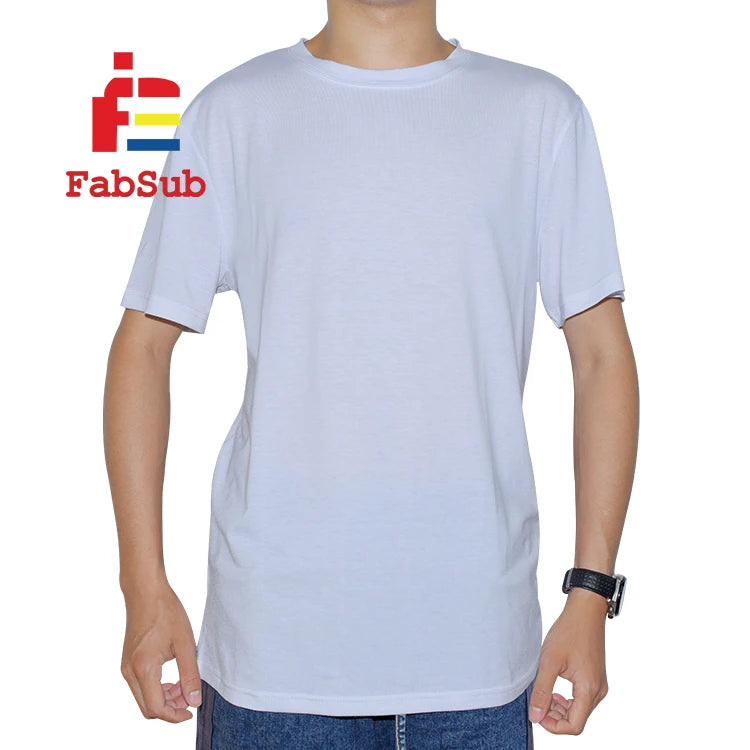Sublimation Shirts 100% Polyester Cotton Feel US Size Blank Polyester Tshirts for Sublimation t Shirts Plain Custom Printing