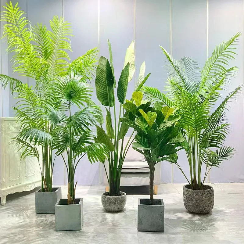 Home Decor Bonsai Tree Plastic Plants Pots Garden Landscaping Modern  Plants Indoor Palm Artificial Plants Tree