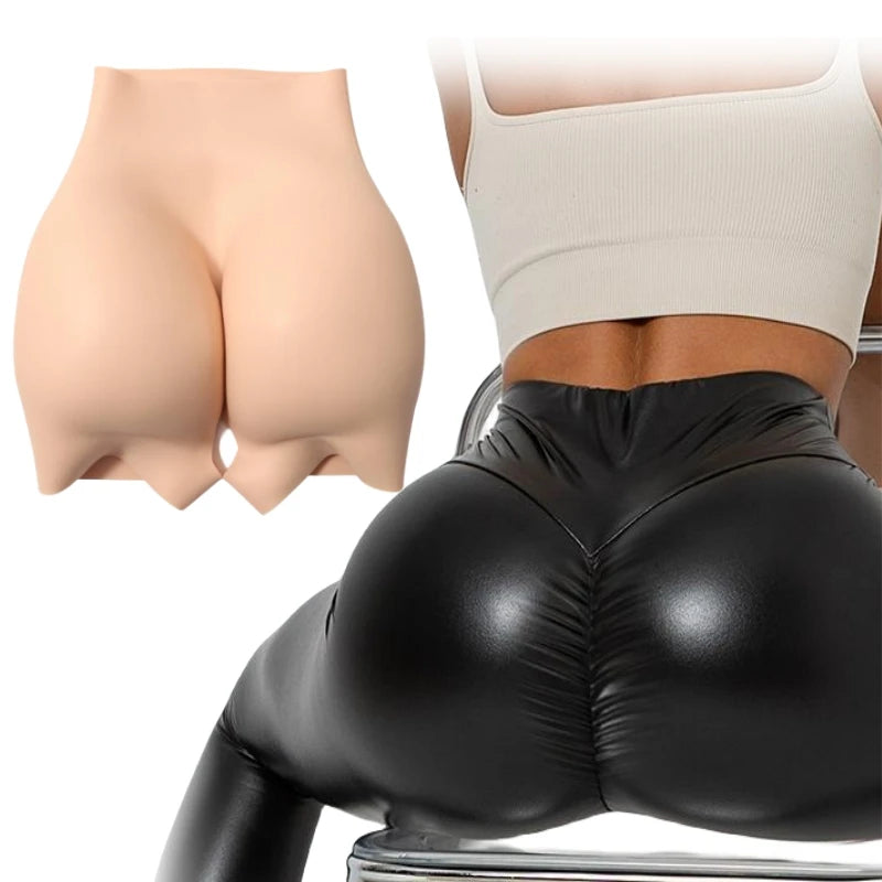 Woman Fake Buttock and Hips Sexy Underwear Silicone Buttock Pants High Quality Silicone Female Bum Open Crotch Panties Fake B