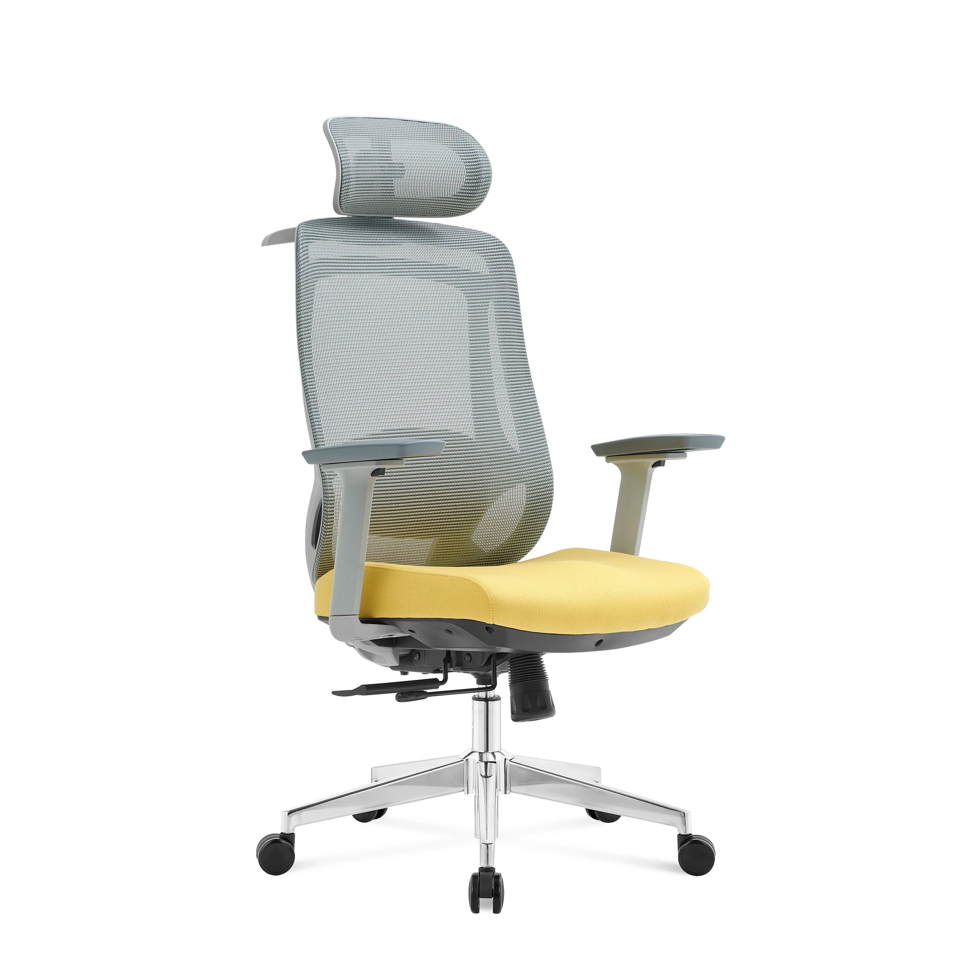 Sillas De Oficina Ergonomic Back Design Mesh 1 Piece Chrome Office Chair Modern Seat Height Adjustable Ergonomic Chair
