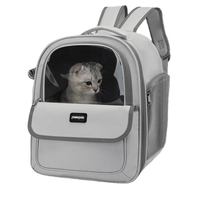 Wholesale Pet Portable Bag Breathable Pet Bag Transparent Cats Travelling Bags