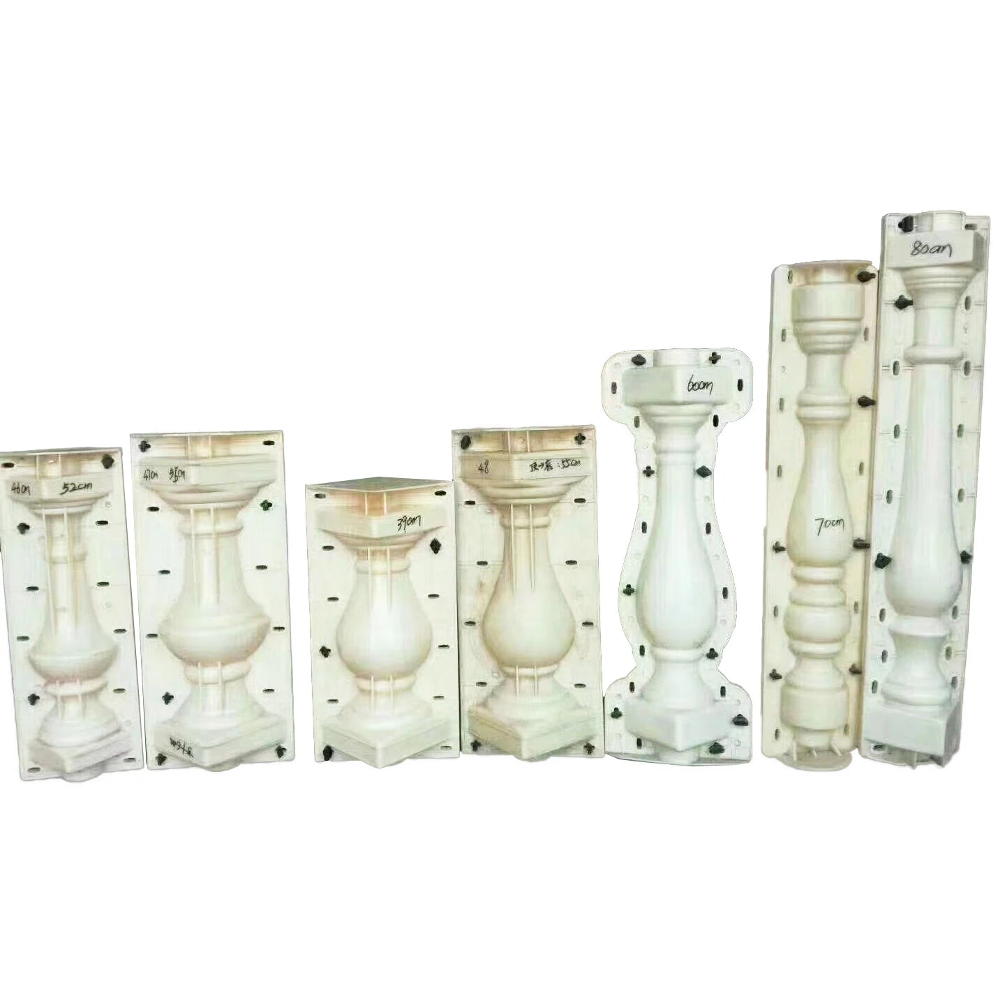 ABS European Villa Balcony Concrete Precast Balusters Mold 93CM Square and Round Column