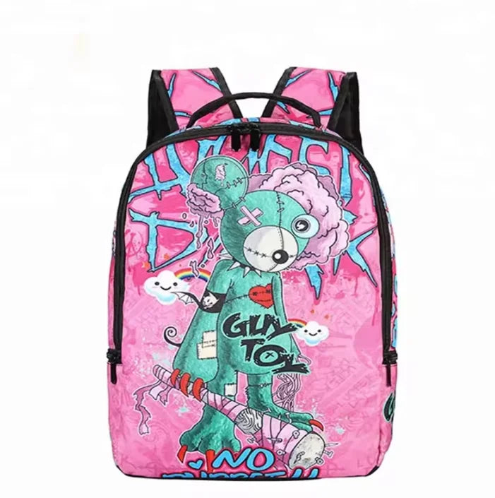 Wholesale Cute Rabbit Cartoon Backpack for Teenage Girls Zipper Closure Kindergarten School Bag for Primary School Kids