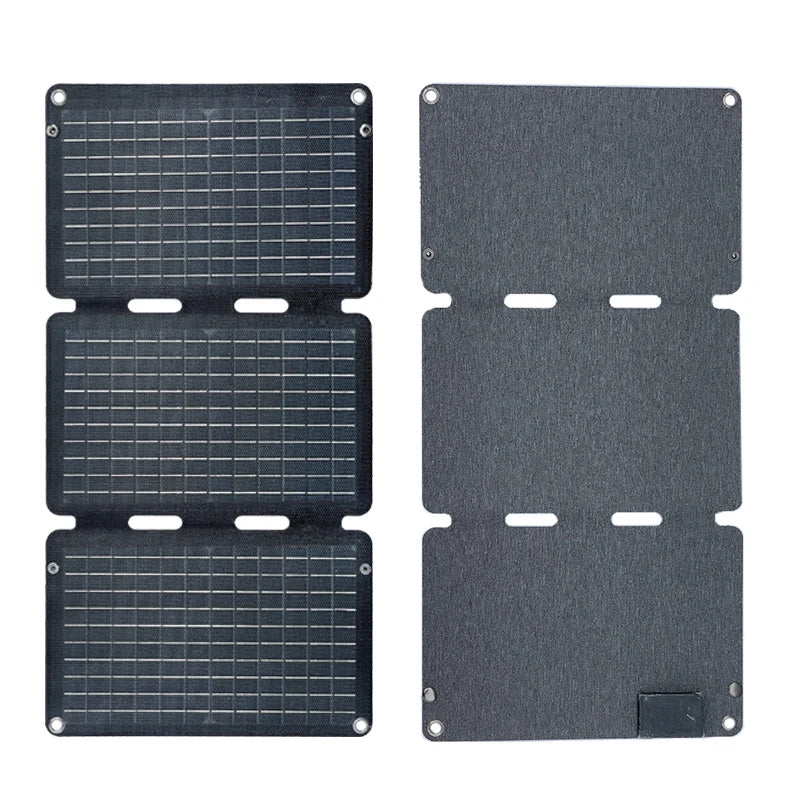 Solar Panel 30Watt ETFE Pliable Portable Foldable Solar Panels USB Fast Charger for Mobile Phone Camping/Outdoor