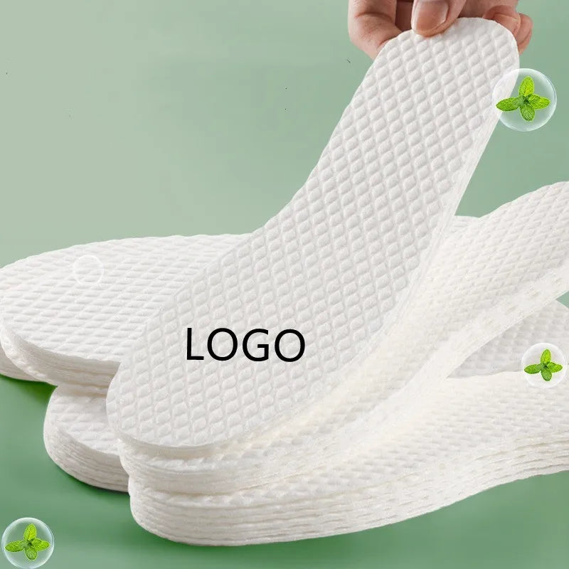 Disposable Insole Sweat-Absorbent Deodorant Sports Breathable Launder Free Thin Soft Shock Absorption Insoles