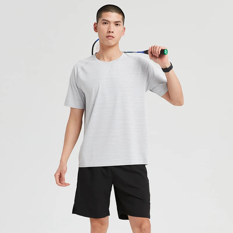 2 Piece Set Men Sports Wear Gym Shirt and Running Shorts Set Fitness Clothes Men Summer Workout Short Set