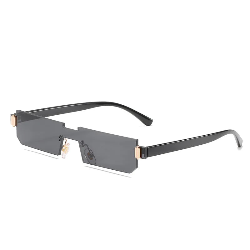 Lmamba 8827 New Style Hot Sale One Piece Versatile Small Frame Personality Women Men Shades Vintage Sunglasses