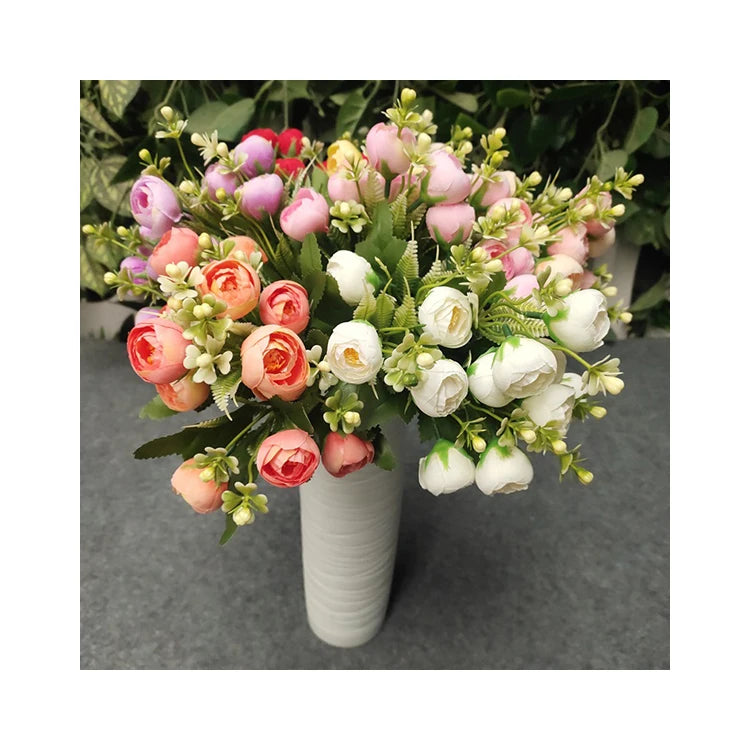 A Bouquet of Spring Camellias Decoration Mariage Artificial Flowers Decorative