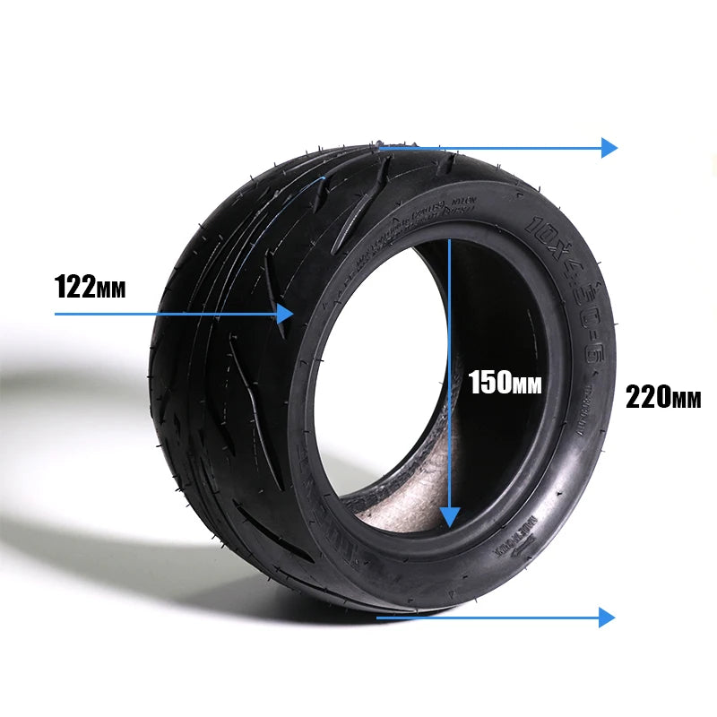 Superbsail Electric Scooter 10x4.50-6 Vacuum Tyre 10x4.50-6 Tubeless Tire Bike Wheel Electric Scooter Parts Accessories