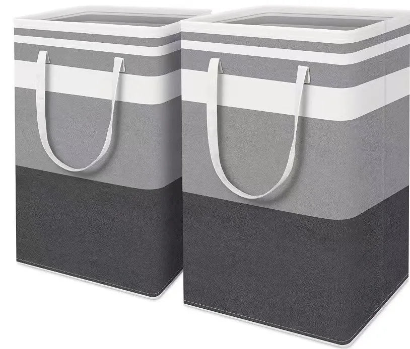 Large Capacity Collapsible Laundry Basket Waterproof Freestanding Laundry Bags Baskets with Extended Handles Hamper