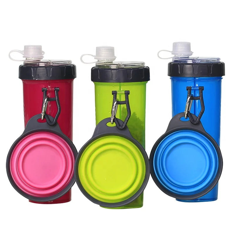 Pet Water Food Cups Pet Supplies Dog Feeding Outdoor Travel Water Dog Feeder Bottles Food Dispenser Dogs Accessories