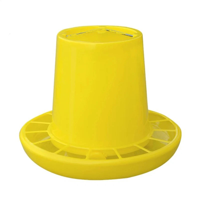 6kg Chicken Feed Bucket Plastic Basin Automatic Poultry Farming Chicken Coop Feeders