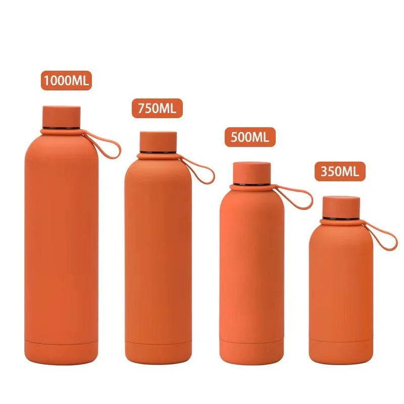 Eco Friendly Stainless Steel Double Wall Insulated Vacuum Bottle With Cap Water Bottles