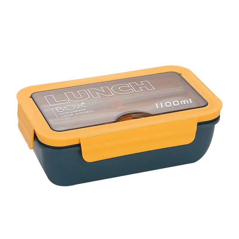 1400ML Airtight Microwavable BPA Free  Plastic Food Containers Fiambrera Lonchera Bento Lunch Box for Adults and Kids