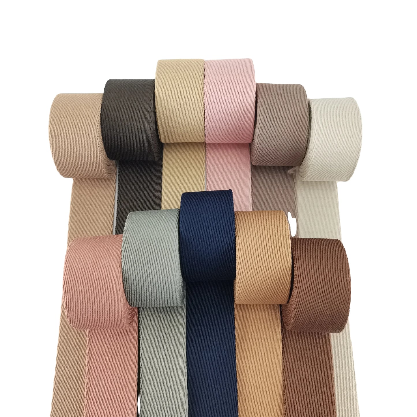 2.5cm Bag Accessories Polyester Webbing for Luggage Strap Cotton Twill Ribbon for Camera Strap
