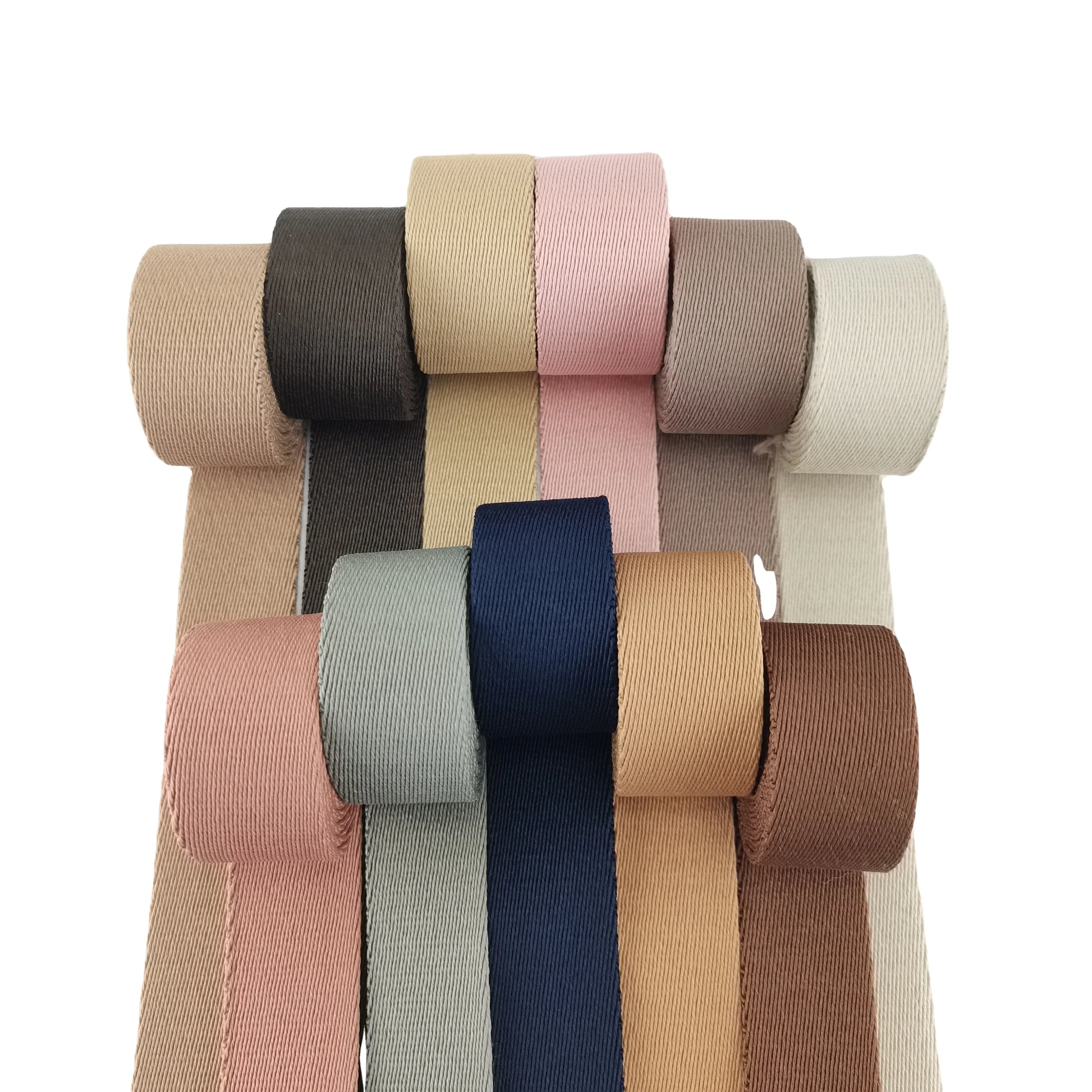 2.5cm Bag Accessories Polyester Webbing for Luggage Strap Cotton Twill Ribbon for Camera Strap