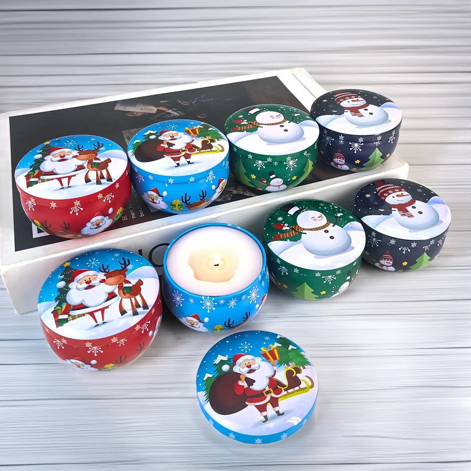 Jinyuanbao Stock Christmas Gift Tin Printing Metal Tin Container Bowl Shape Tin Can for Candle /snack/candy/chocolate