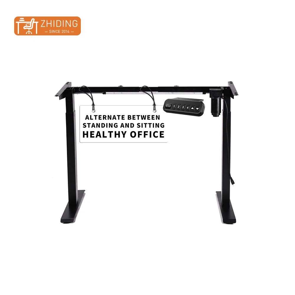 Smart Office Furniture  Stand up Office Desk Motorized Adjustable Height Table Legs 2 Stages Electric Standing Desk