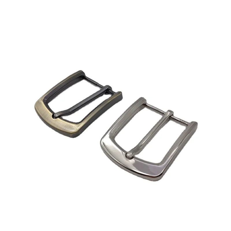 Wholesale custom logo design make metal pin belt buckles men belt buckle silver plated belt buckles