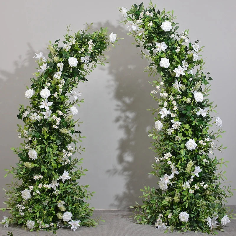 JCF067 Green Roses  Arch Flower Wedding Stage Background Decoration Arrangement Flowers Artificial Flowers