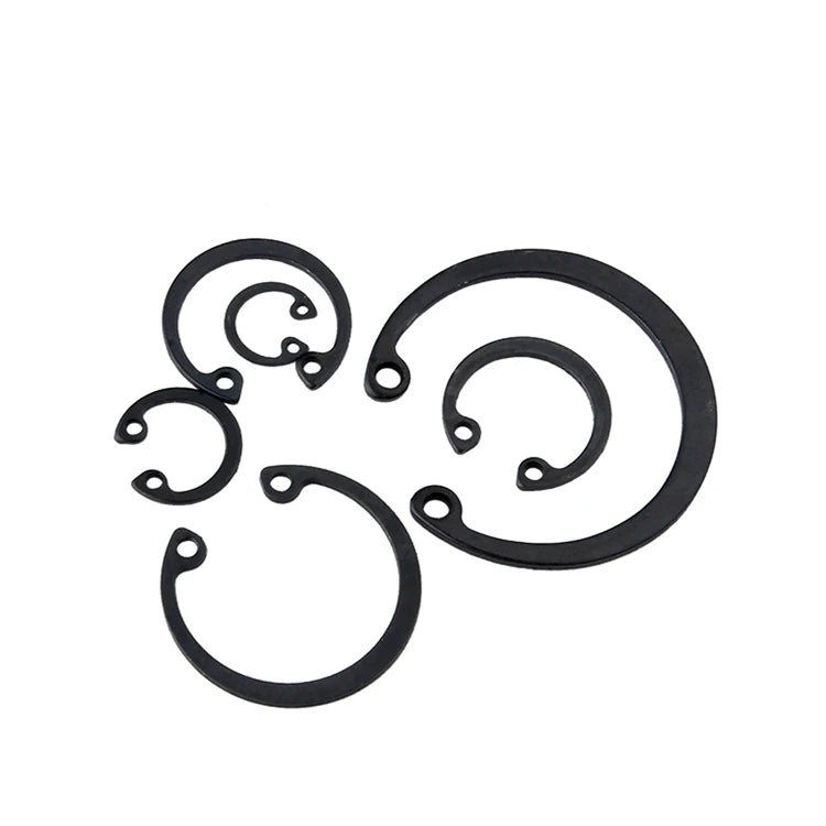 3-40mm Black Spring Steel External Retaining Ring Clips