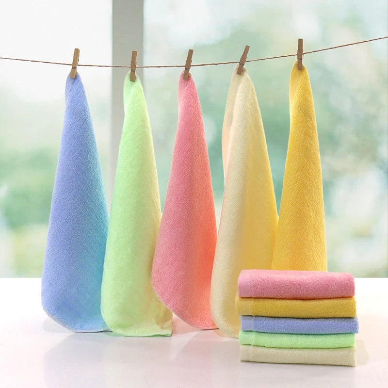 High Quality Disposable Compressed Bamboo 25*25cm Baby Washcloth White Satin Band for Bathroom Use