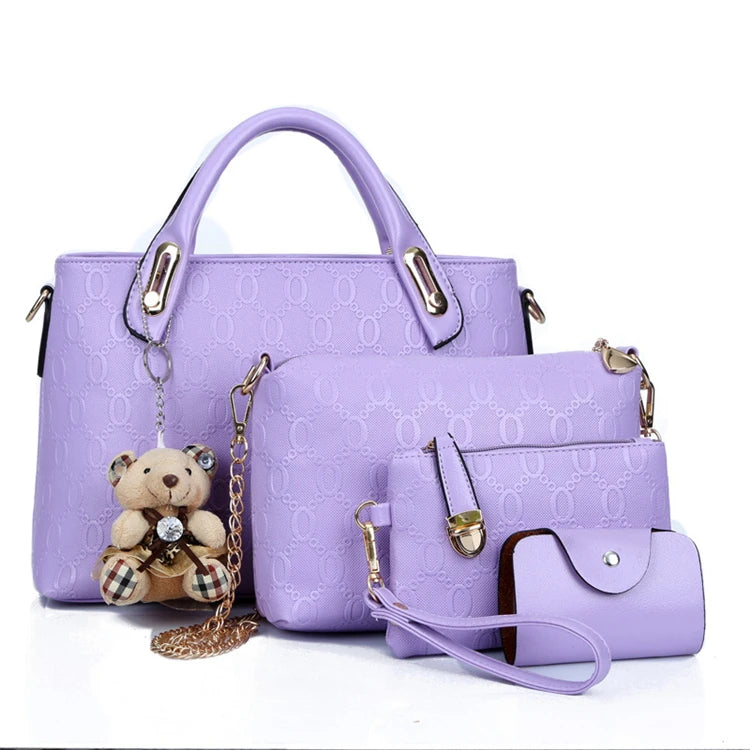 High-quality Women Handbags Ladies Trendy Products Pu Leather Handbag Set for Lady Tote Bag