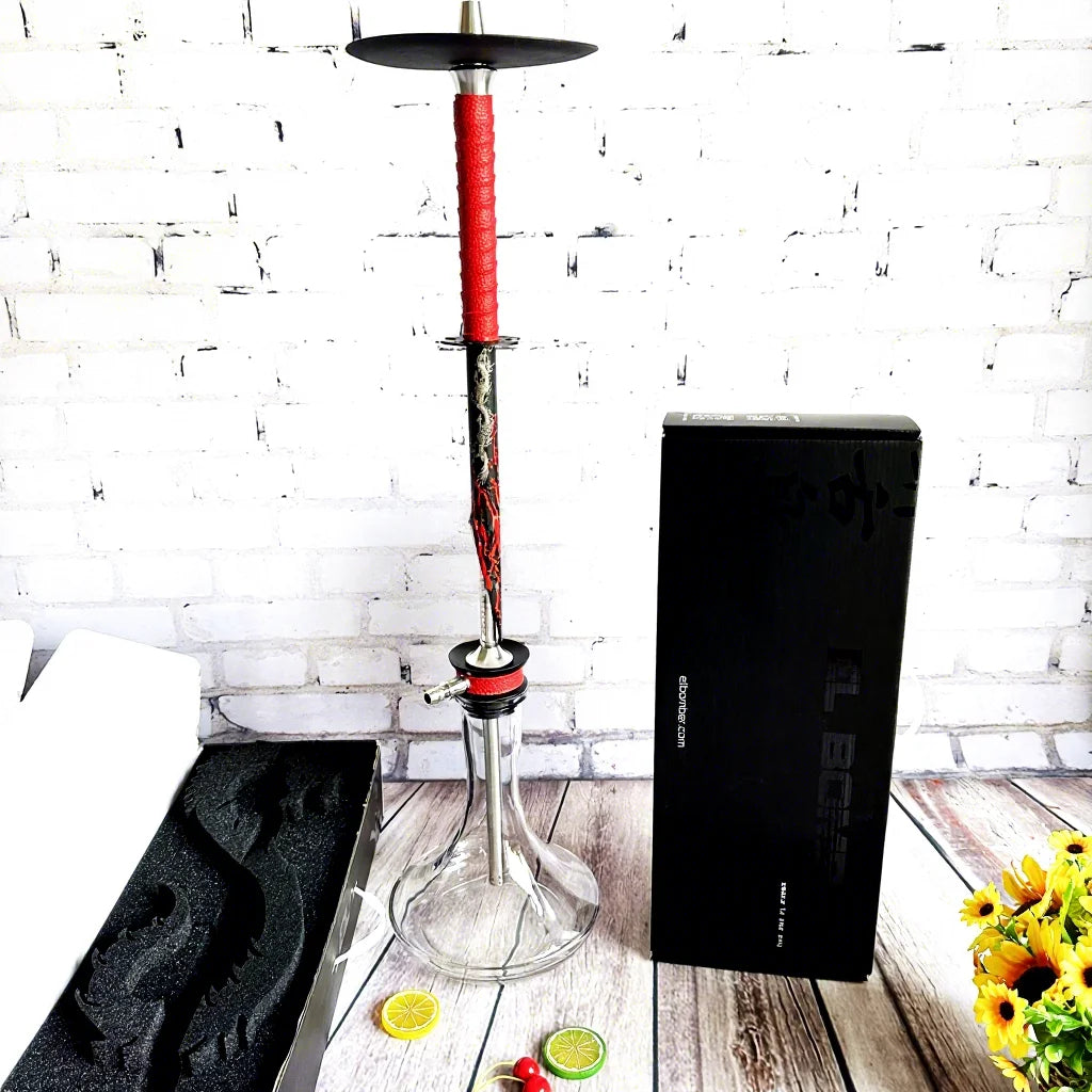 Factory Customized Luxury EL Hookah Bomber Saber Mini Gift Box Stainless Steel with Frosted Style for Travel