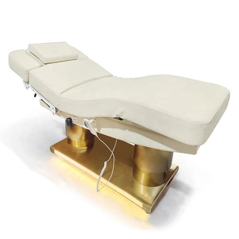 Anteeth Modern Luxury Steel Base Hotel Use Electric Facial Massage Bed with Heating and 4 Motors